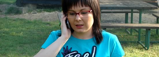 A young woman getting advice and support over the phone