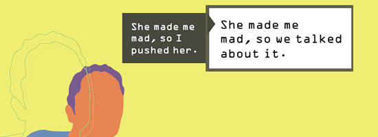 She made me made so we talked about it. From the "Choose Respect" campaign poster by CDC.