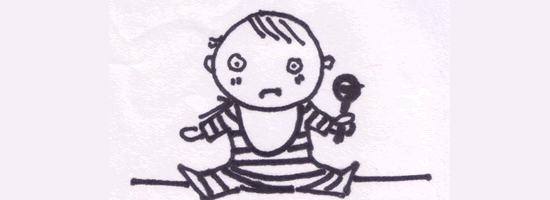 An illustration of a baby