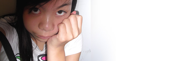 A girl looking confused.