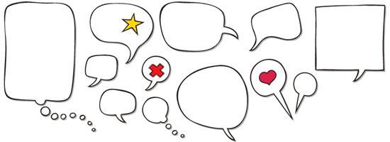 Speech bubbles